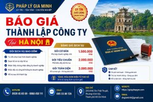 Báo Giá Thành Lập Công Ty Tại Hà Nội