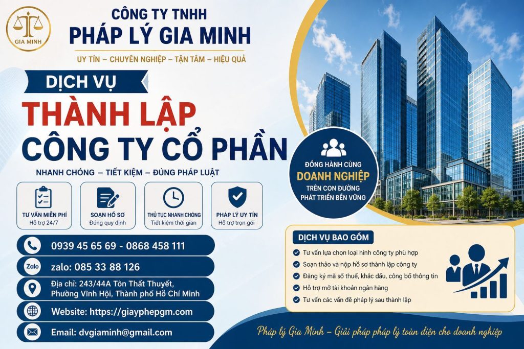 Dịch Vụ Thành Lập Công Ty Cổ Phần Trọn Gói – Tư Vấn Nhanh Chóng, Đúng Quy Định Pháp Luật 1 Dịch Vụ Thành Lập Công Ty Cổ Phần