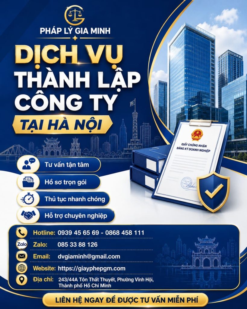 Dịch Vụ Thành Lập Công Ty Tại Hà Nội