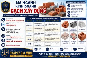 Mã Ngành Kinh Doanh Gạch Xây Dựng