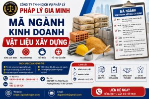 Mã Ngành Kinh Doanh Vật Liệu Xây Dựng