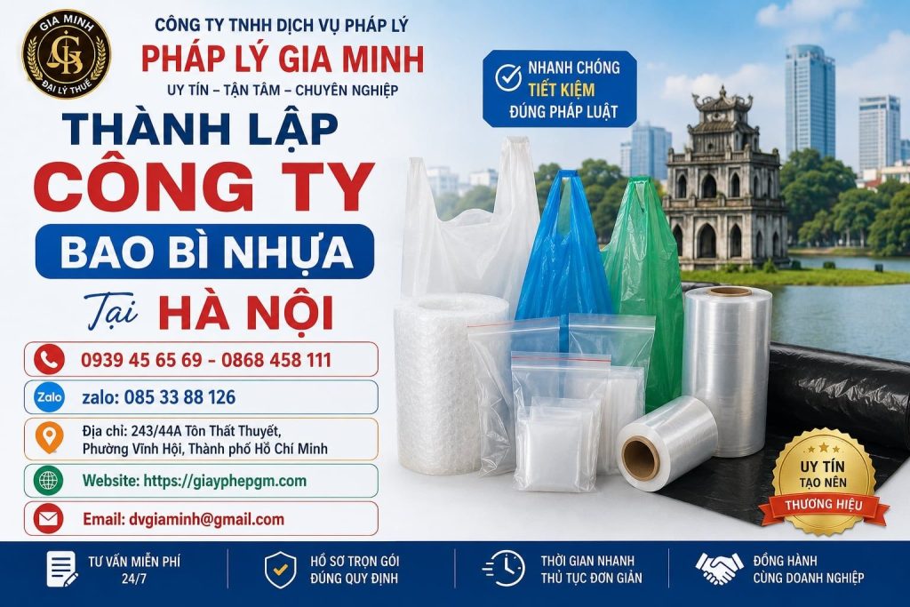 Thành Lập Công Ty Bao Bì Nhựa Tại Hà Nội