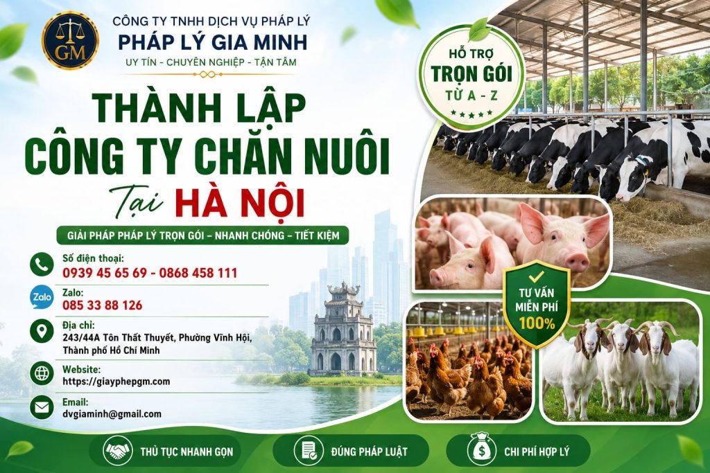 Thành Lập Công Ty Chăn Nuôi Tại Hà Nội