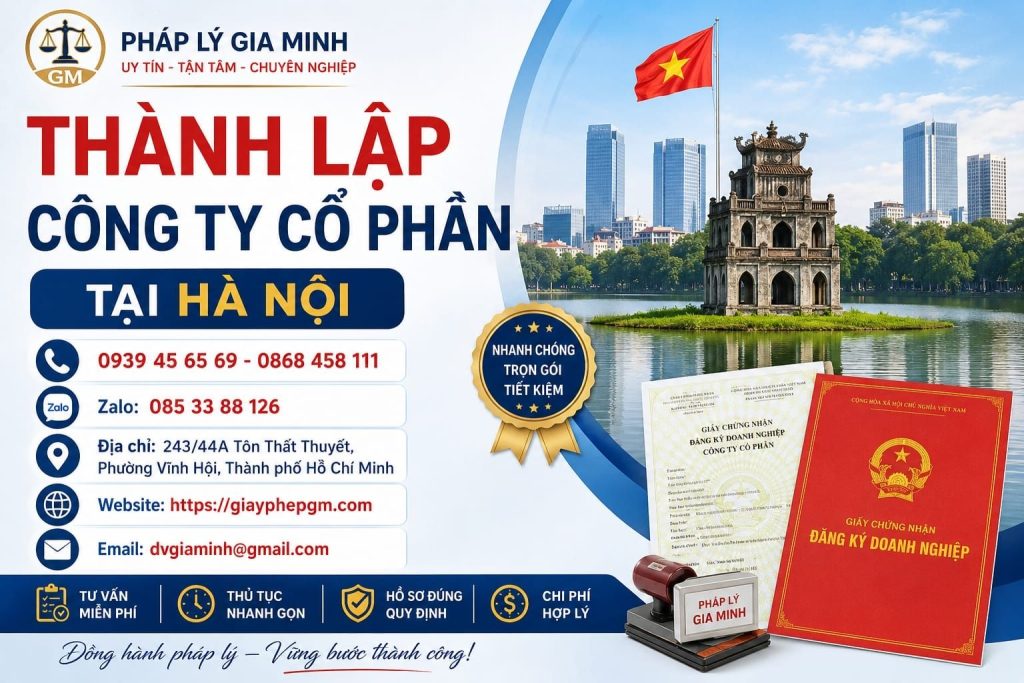Thành Lập Công Ty Cổ Phần Tại Hà Nội