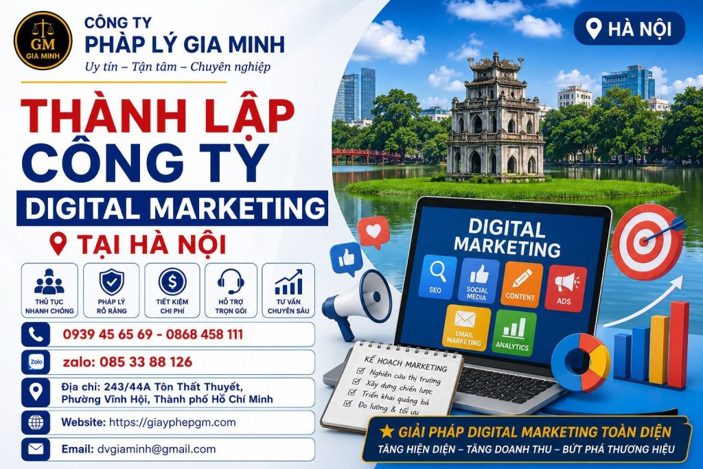 Thành Lập Công Ty Digital Marketing Tại Hà Nội