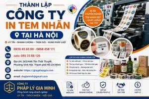 Thành Lập Công Ty In Tem Nhãn Tại Hà Nội