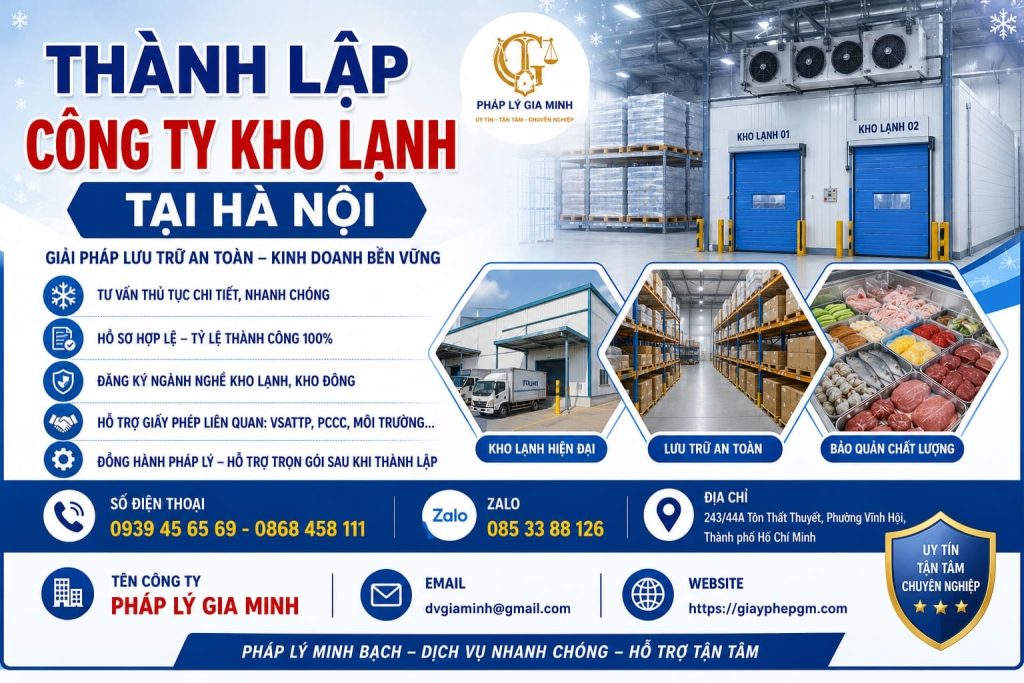 Thành Lập Công Ty Kho Lạnh Tại Hà Nội