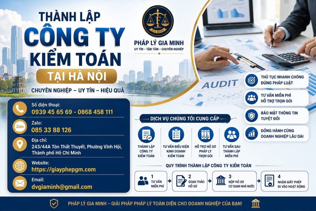 Thành Lập Công Ty Kiểm Toán Tại Hà Nội