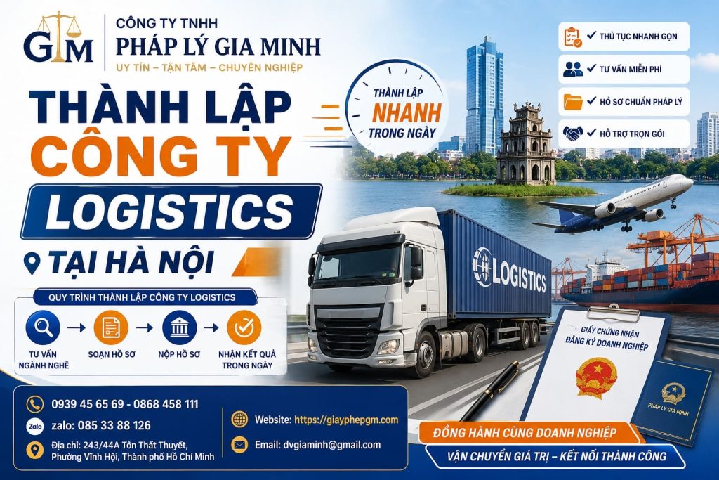 Thành Lập Công Ty Logistics Tại Hà Nội Nhanh Chóng – Tư Vấn Trọn Gói, Đúng Quy Định Pháp Luật 1 Thành lập công ty Logistics tại Hà Nội