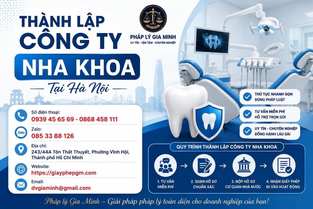 Thành Lập Công Ty Nha Khoa Tại Hà Nội