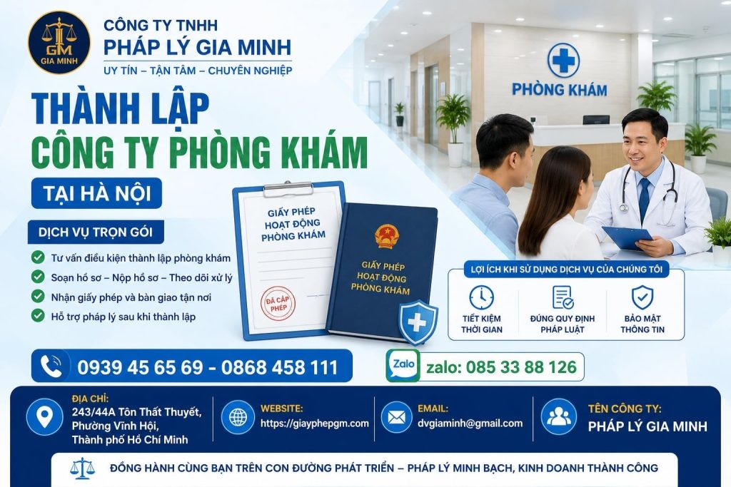 Thành Lập Công Ty Phòng Khám Tại Hà Nội
