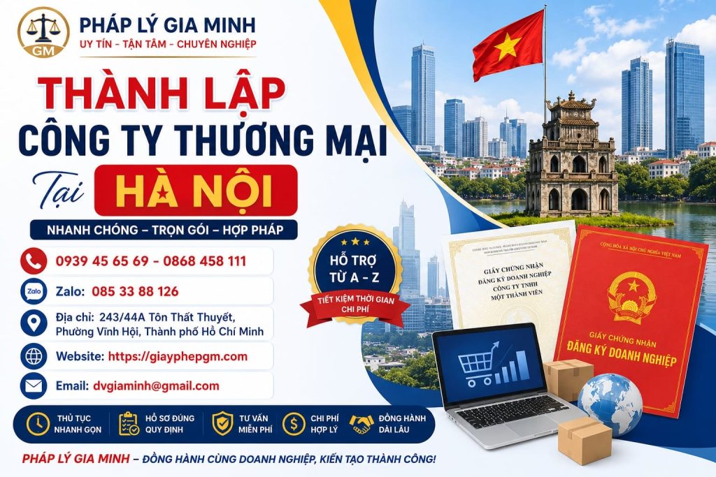 Thành Lập Công Ty Thương Mại Tại Hà Nội