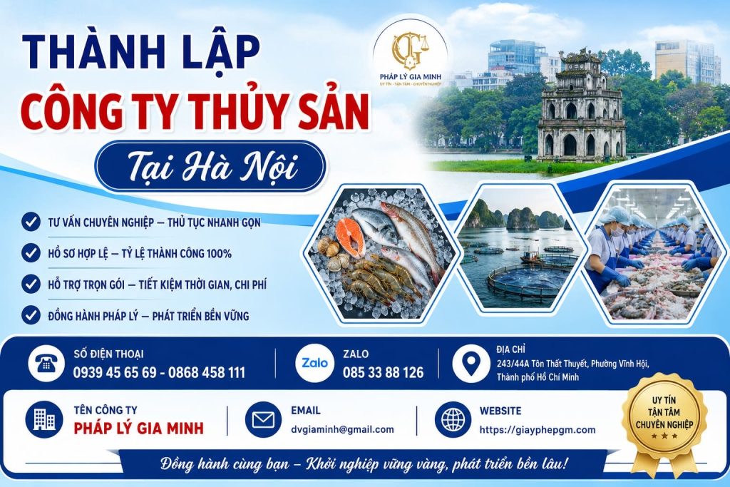 Thành Lập Công Ty Thủy Sản Tại Hà Nội