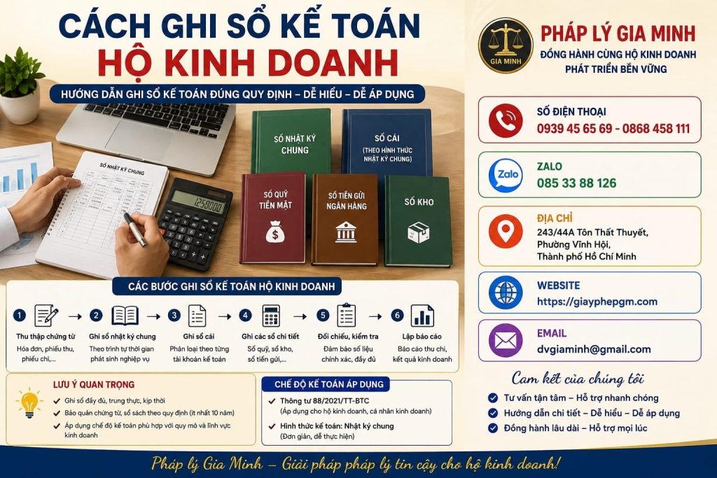 Cách ghi sổ kế toán hộ kinh doanh năm 2026: Hướng dẫn chi tiết và lưu ý quan trọng 1 Cách ghi sổ kế toán hộ kinh doanh