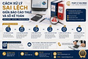 Cách xử lý sai lệch giữa báo cáo thuế và sổ kế toán