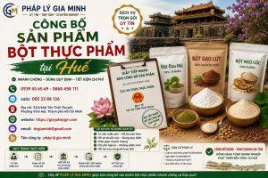Công bố sản phẩm bột thực phẩm tại Huế