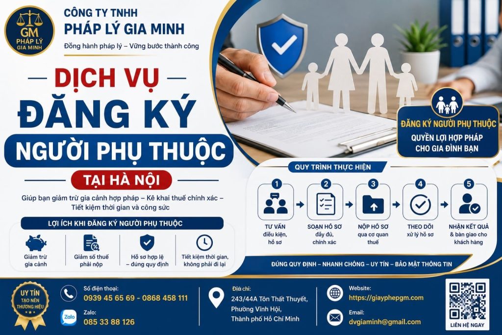 Dịch vụ đăng ký người phụ thuộc tại Hà Nội