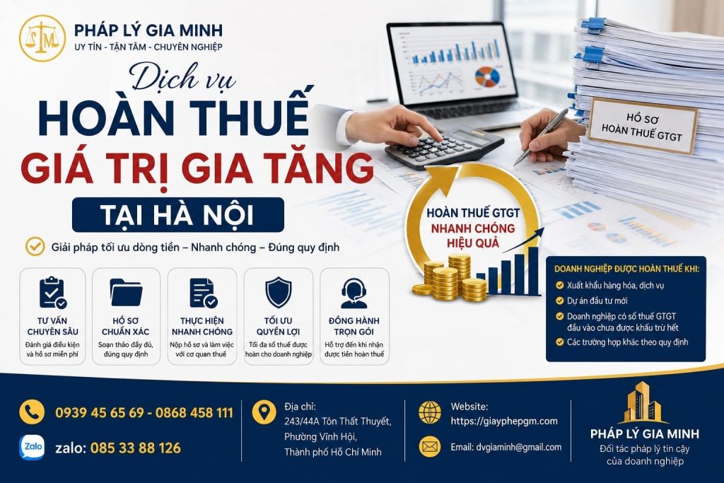 Dịch vụ hoàn thuế giá trị gia tăng tại Hà Nội chuyên nghiệp, hiệu quả 1 Dịch vụ hoàn thuế giá trị gia tăng tại Hà Nội