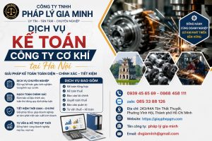 Dịch vụ kế toán công ty cơ khí tại Hà Nội
