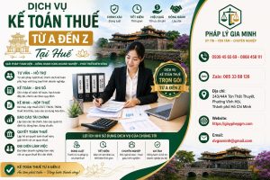 Dịch vụ kế toán thuế từ A đến Z tại Huế