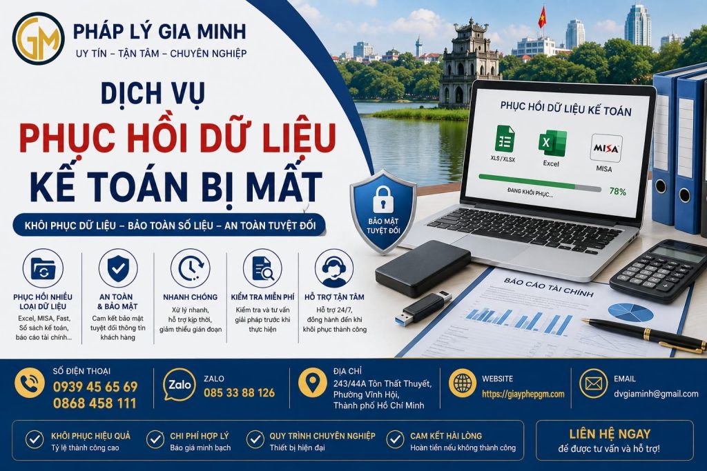 Dịch vụ phục hồi dữ liệu kế toán bị mất: Giải pháp khôi phục sổ sách an toàn 1 Dịch vụ phục hồi dữ liệu kế toán bị mất