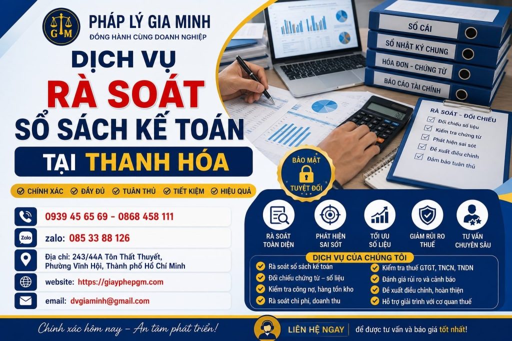 Dịch Vụ Rà Soát Sổ Sách Kế Toán Tại Thanh Hóa