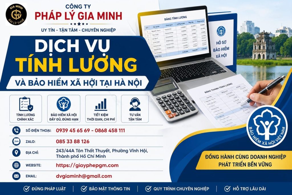 Dịch vụ tính lương và bảo hiểm xã hội tại Hà Nội