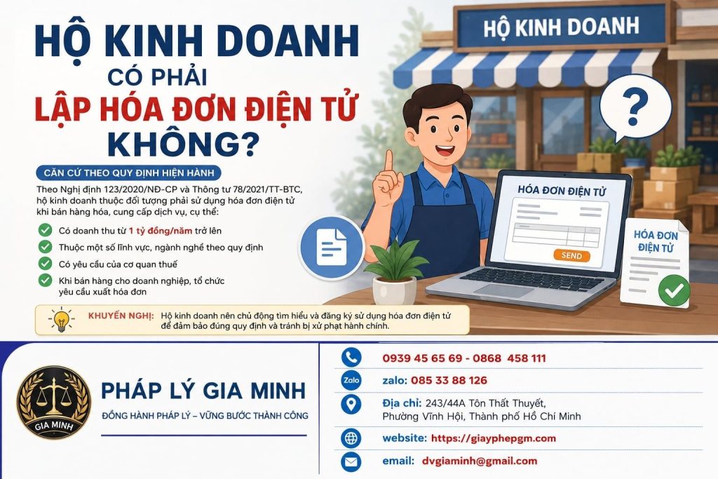 Hộ kinh doanh có phải lập hóa đơn điện tử không? Quy định và hướng dẫn thực hiện 1 Hộ kinh doanh có phải lập hóa đơn điện tử không?