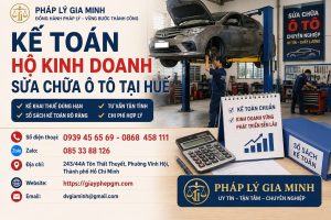 Kế toán hộ kinh doanh sửa chữa ô tô tại Huế