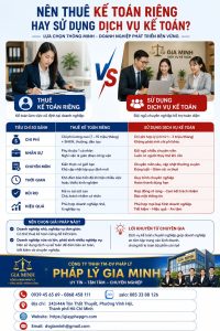 Nên thuê kế toán riêng hay sử dụng dịch vụ kế toán?