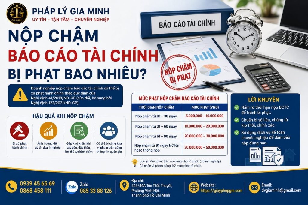 Nộp chậm báo cáo tài chính bị phạt bao nhiêu? Mức phạt và cách xử lý 1 Nộp chậm báo cáo tài chính bị phạt bao nhiêu?