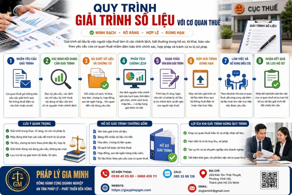 Quy trình giải trình số liệu với cơ quan thuế: Các bước chuẩn bị và cách xử lý hiệu quả 1 Quy trình giải trình số liệu với cơ quan thuế