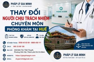 Thay đổi người chịu trách nhiệm chuyên môn phòng khám tại Huế