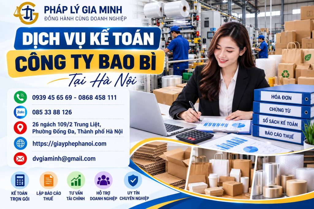 Dịch Vụ Kế Toán Công Ty Bao Bì Tại Hà Nội