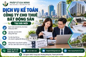 Dịch vụ kế toán công ty cho thuê bất động sản tại Hà Nội