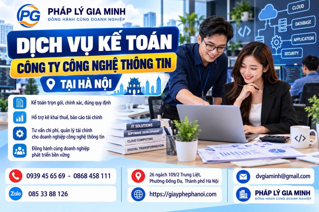 Dịch Vụ Kế Toán Công Ty Công Nghệ Thông Tin Tại Hà Nội