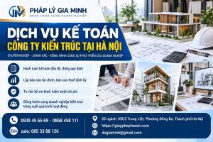 Dịch Vụ Kế Toán Công Ty Kiến Trúc Tại Hà Nội