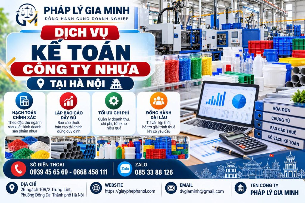 Dịch Vụ Kế Toán Công Ty Nhựa Tại Hà Nội