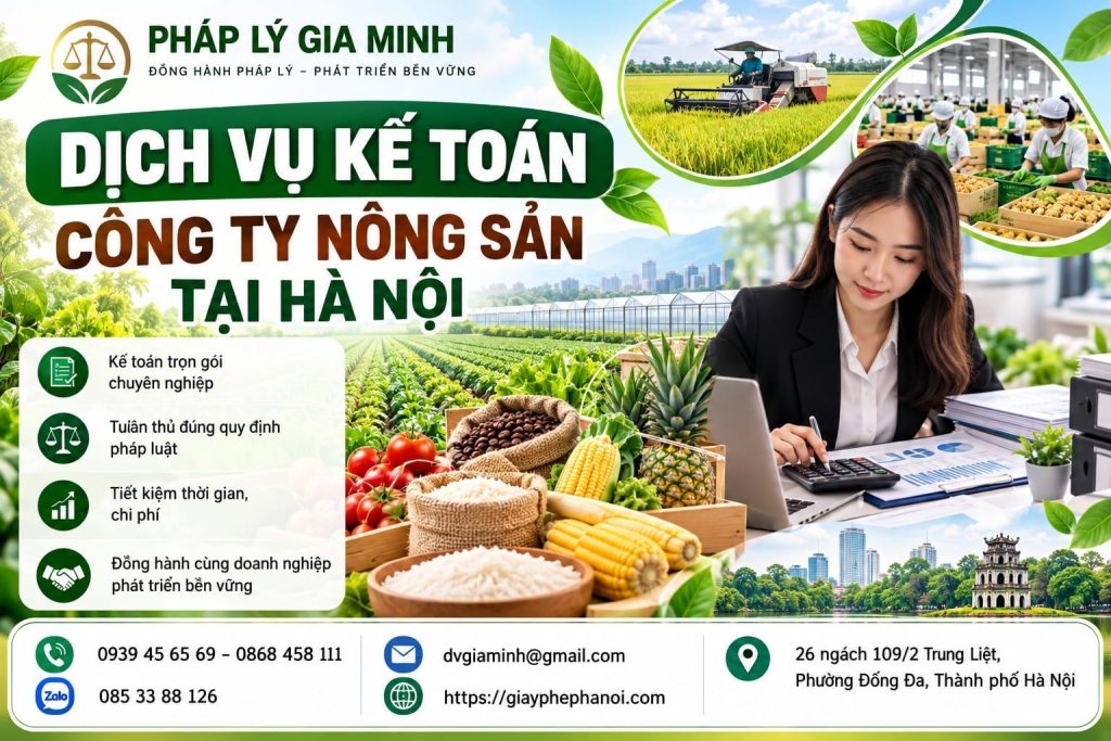 Dịch vụ kế toán công ty nông sản tại Hà Nội