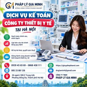 Dịch vụ kế toán công ty thiết bị y tế tại Hà Nội