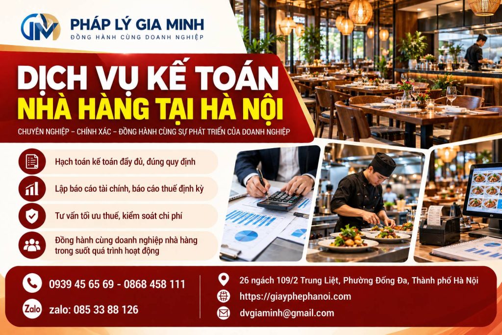 Dịch vụ kế toán nhà hàng tại Hà Nội 1 Dịch Vụ Kế Toán Nhà Hàng Tại Hà Nội