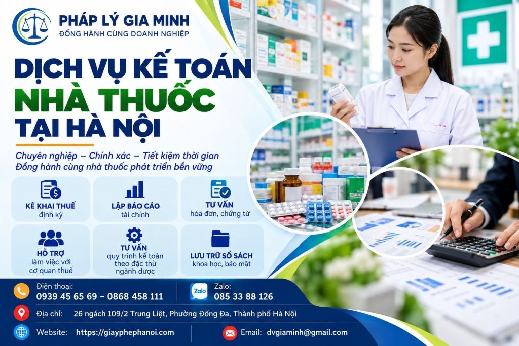 Dịch vụ kế toán nhà thuốc tại Hà Nội