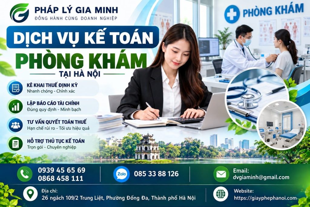 Dịch vụ kế toán phòng khám tại Hà Nội