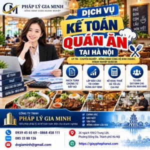 Dịch Vụ Kế Toán Quán Ăn Tại Hà Nội