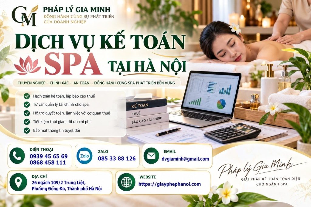 Dịch vụ kế toán spa tại Hà Nội