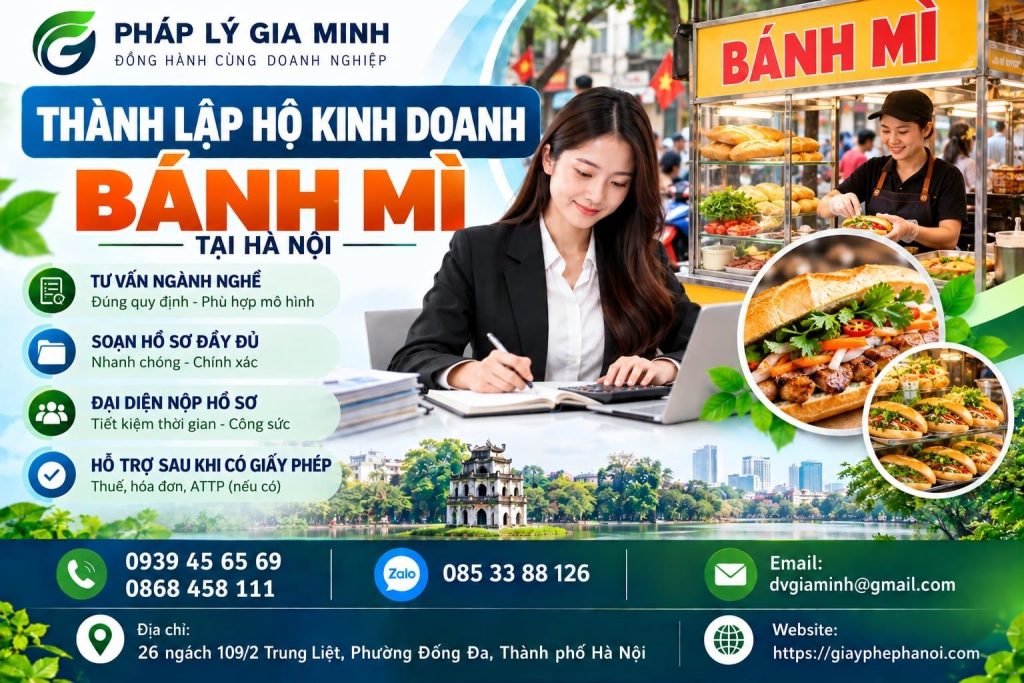 Thành lập hộ kinh doanh bánh mì tại Hà Nội 1 Thành lập hộ kinh doanh bánh mì tại Hà Nội