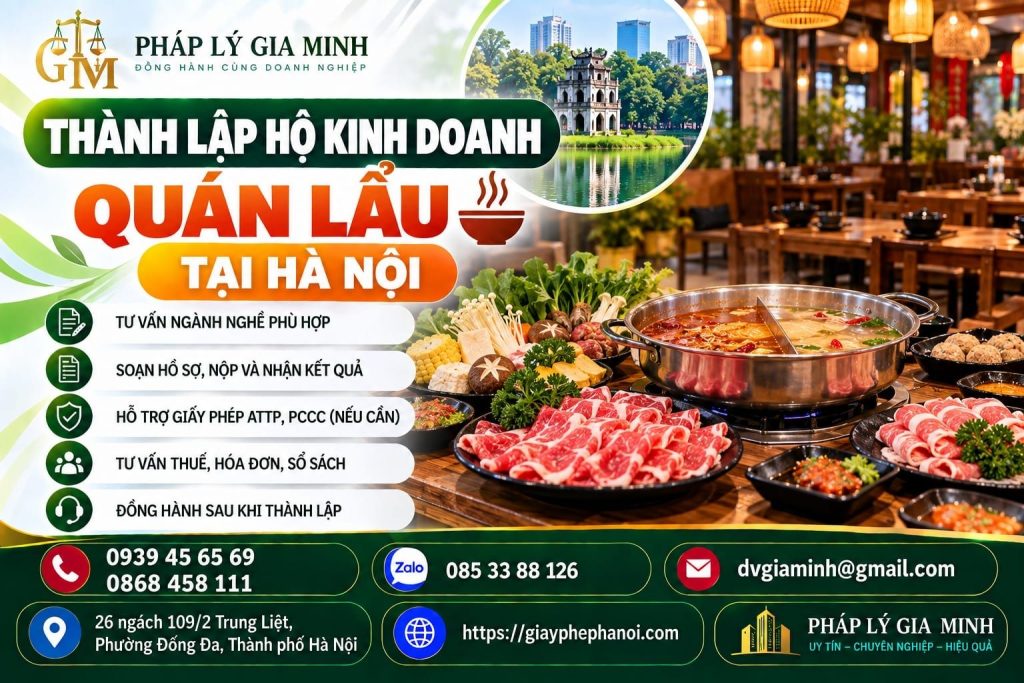 Thành lập hộ kinh doanh quán lẩu tại Hà Nội 1 Thành lập hộ kinh doanh quán lẩu tại Hà Nội